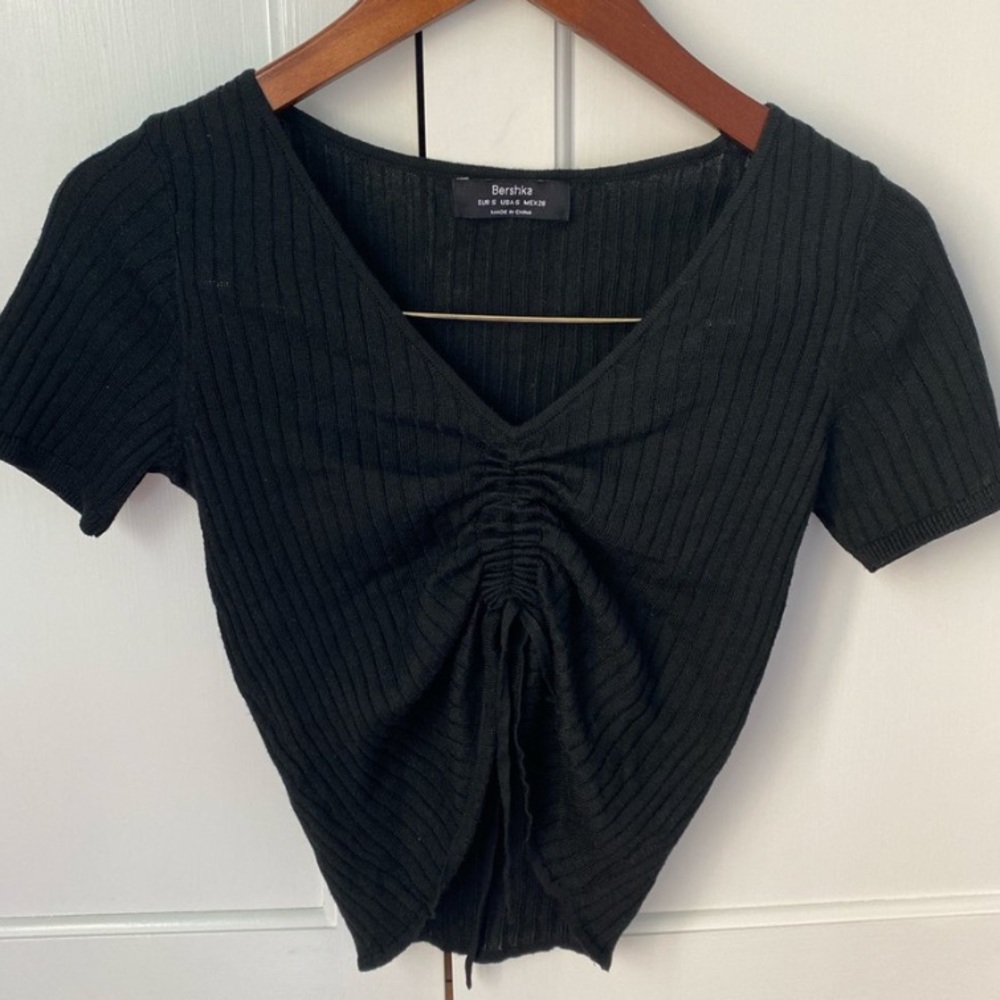 NWOT Bershka Synched Black top